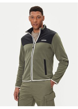 Napapijri Polar T-Dergana NP0A88V1 Zielony Regular Fit ze sklepu MODIVO w kategorii Bluzy męskie - zdjęcie 185672951
