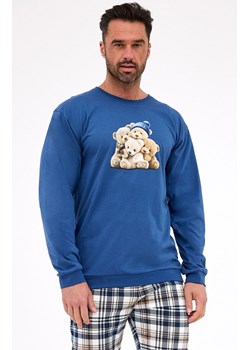 Długa piżama męska 115/292 Bears, Kolor jeans-wzór, Rozmiar S, Cornette ze sklepu Primodo w kategorii Piżamy męskie - zdjęcie 185673781