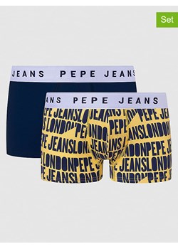 Pepe Jeans Bokserki (2 pary) w kolorze granatowo-żółtym ze sklepu Limango Polska w kategorii Majtki męskie - zdjęcie 185674923