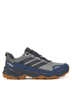 Trekkingi adidas Terrex Skychaser AX5 GORE-TEX JQ2211 Szary ze sklepu eobuwie.pl w kategorii Buty trekkingowe męskie - zdjęcie 185675000