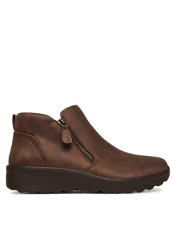 Botki Skechers Lovely Vibe 158952/CHOC Brązowy ze sklepu eobuwie.pl w kategorii Botki - zdjęcie 185675140