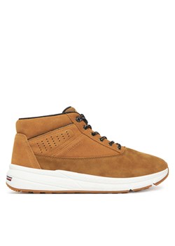 Trzewiki Tommy Hilfiger Hilfiger W Nbk Sde Hybrid Boot FM0FM05609 Khaki ze sklepu eobuwie.pl w kategorii Buty zimowe męskie - zdjęcie 185675221