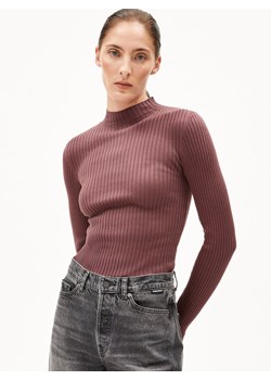 ARMEDANGELS Damski sweter z dzianiny - Alaania Kobiety Bawełna drzewo różane jednolity ze sklepu vangraaf w kategorii Swetry damskie - zdjęcie 185676811