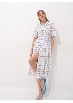 Mohito - Koszulowa sukienka midi - błękitny ze sklepu Mohito w kategorii Sukienki - zdjęcie 185676914