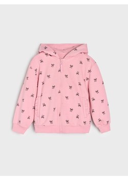 Sinsay - Bluza z kapturem w drobne kokardki - różowy - id: 303GQ-39X - marki Sinsay - 185677500 Sinsay - Bluza z kapturem w drobne kokardki - różowy ze sklepu Sinsay w kategorii Bluzy dziewczęce - zdjęcie 185677500
