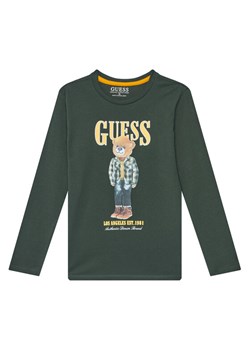 Guess Bluzka L5BI09I3Z14 Zielony Regular Fit ze sklepu MODIVO w kategorii T-shirty chłopięce - zdjęcie 185679052
