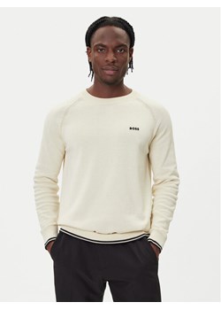 BOSS Sweter K_Zone CN 50541938 Beżowy Regular Fit ze sklepu MODIVO w kategorii Swetry męskie - zdjęcie 185679072