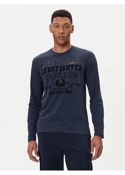 Aeronautica Militare Longsleeve 252TS2477UJ00641 Granatowy Regular Fit ze sklepu MODIVO w kategorii T-shirty męskie - zdjęcie 185679112