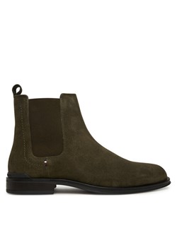 Tommy Hilfiger Sztyblety Corporate FM0FM05580 Khaki ze sklepu MODIVO w kategorii Buty zimowe męskie - zdjęcie 185679213