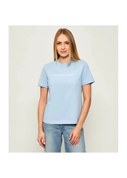 Calvin Klein Jeans T-shirt | Regular Fit ze sklepu Gomez Fashion Store w kategorii Bluzki damskie - zdjęcie 185683810