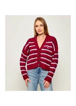 Tommy Jeans Kardigan | Loose fit | z dodatkiem wełny ze sklepu Gomez Fashion Store w kategorii Swetry damskie - zdjęcie 185683832