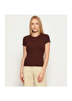 Tommy Jeans T-shirt ESSENTIAL | Slim Fit ze sklepu Gomez Fashion Store w kategorii Bluzki damskie - zdjęcie 185683850