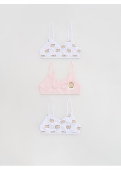 Reserved - Top Pusheen 3 pack - wielobarwny ze sklepu Reserved w kategorii Staniki dla dziewczynki - zdjęcie 185685190