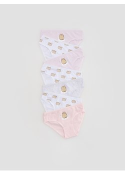 Reserved - Bawełniane majtki Pusheen 7 pack - pastelowy róż ze sklepu Reserved w kategorii Staniki dla dziewczynki - zdjęcie 185685192