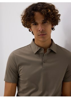 Reserved - Koszulka polo slim - beżowy - id: 268EF-08X - marki Reserved - 185685242 Reserved - Koszulka polo slim - beżowy ze sklepu Reserved w kategorii T-shirty męskie - zdjęcie 185685242