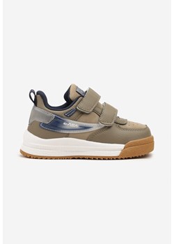 Ciemnobeżowe Buty Sportowe Sneakersy ze Skórzaną Wkładką i Cieniowaniem Rilenissa ze sklepu born2be.pl w kategorii Buty sportowe dziecięce - zdjęcie 185686400