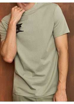 Sinsay - Koszulka z nadrukiem - zielony ze sklepu Sinsay w kategorii T-shirty męskie - zdjęcie 185689733