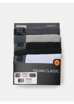 Sinsay - Bokserki Classic 5 pack - szary ze sklepu Sinsay w kategorii Majtki męskie - zdjęcie 185689751