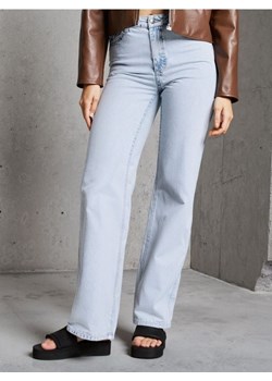 Sinsay - Jeansy wide leg z wysokim stanem - niebieski ze sklepu Sinsay w kategorii Jeansy damskie - zdjęcie 185689782