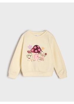 Sinsay - Bluza z cekinami - kremowy - id: 059EU-02X - marki Sinsay - 185690754 Sinsay - Bluza z cekinami - kremowy ze sklepu Sinsay w kategorii Bluzy i swetry - zdjęcie 185690754