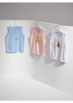 Sinsay - Podkoszulki 3 pack Disney Princess - biały - id: 575DS-00X - marki Sinsay - 185693512 Sinsay - Podkoszulki 3 pack Disney Princess - biały ze sklepu Sinsay w kategorii Podkoszulki dziecięce - zdjęcie 185693512