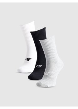 Damskie skarpetki za kostkę (3-pack) 4F 4FWMM00USOCF474 - multikolor ze sklepu Sportstylestory.com w kategorii Skarpetki damskie - zdjęcie 185694181