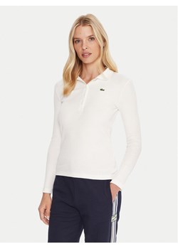 Lacoste Polo DF5281 Beżowy Slim Fit ze sklepu MODIVO w kategorii Bluzki damskie - zdjęcie 185695062