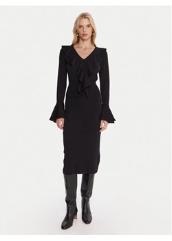 Luisa Spagnoli Sukienka dzianinowa Malimba 100110 Czarny Slim Fit ze sklepu MODIVO w kategorii Sukienki - zdjęcie 185695110