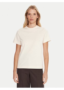 Lacoste T-Shirt TF0355 Beżowy Regular Fit ze sklepu MODIVO w kategorii Bluzki damskie - zdjęcie 185695151