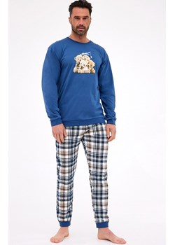 Długa piżama męska 115/292 Bears, Kolor jeans-wzór, Rozmiar S, Cornette ze sklepu Intymna w kategorii Piżamy męskie - zdjęcie 185696453