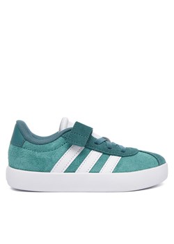 Sneakersy adidas VL Court 3.0 Shoes JP7830 Turkusowy ze sklepu eobuwie.pl w kategorii Buty sportowe dziecięce - zdjęcie 185697243