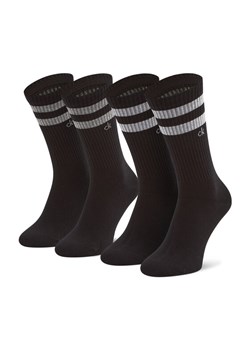 Zestaw 2 par wysokich skarpet unisex Calvin Klein 701218711 Czarny ze sklepu eobuwie.pl w kategorii Skarpetki męskie - zdjęcie 185697281