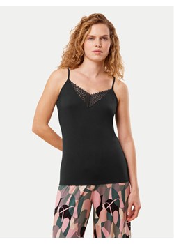 Triumph Koszulka piżamowa Aura Spotlight 10221405 Czarny Regular Fit ze sklepu MODIVO w kategorii Piżamy damskie - zdjęcie 185698183