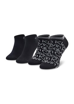 Calvin Klein Zestaw 2 par niskich skarpet unisex 701218714 Czarny ze sklepu MODIVO w kategorii Skarpetki damskie - zdjęcie 185698241