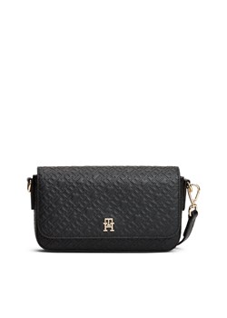 Tommy Hilfiger Damska torba na ramię Kobiety Sztuczna skóra czarny wypukły wzór tkaniny ze sklepu vangraaf w kategorii Kopertówki - zdjęcie 185699353