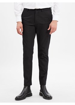 BOSS Chino - Kaiton Mężczyźni Bawełna czarny jednolity ze sklepu vangraaf w kategorii Spodnie męskie - zdjęcie 185699360