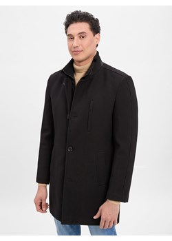 Finshley & Harding Płaszcz - Denver Mężczyźni czarny jednolity ze sklepu vangraaf w kategorii Płaszcze męskie - zdjęcie 185699364