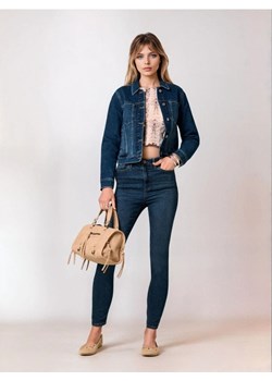 Sinsay - Spodnie jeansowe skinny - granatowy ze sklepu Sinsay w kategorii Jeansy damskie - zdjęcie 185702402