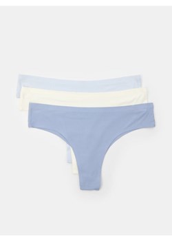 Sinsay - Bezszwowe majtki brazyliany 3 pack - wielobarwny ze sklepu Sinsay w kategorii Majtki damskie - zdjęcie 185702432