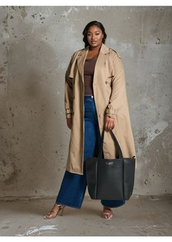 Sinsay - Torebka shopper z imitacji groszkowej skóry - czarny - id: 550EK-99X - marki Sinsay - 185708442 Sinsay - Torebka shopper z imitacji groszkowej skóry - czarny ze sklepu Sinsay w kategorii Torby Shopper bag - zdjęcie 185708442