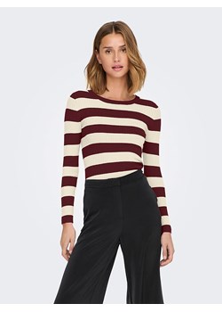 JDY Sweter &quot;Plum&quot; w kolorze brązowo-kremowym ze sklepu Limango Polska w kategorii Swetry damskie - zdjęcie 185712301