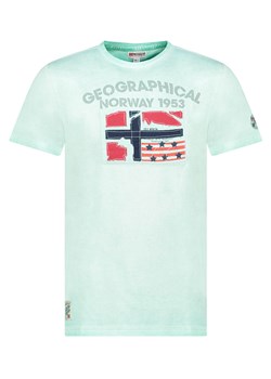 Geographical Norway Koszulka &quot;Jotz&quot; w kolorze turkusowym ze sklepu Limango Polska w kategorii T-shirty męskie - zdjęcie 185712413