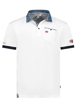Geographical Norway Koszulka polo &quot;Kerwin&quot; w kolorze białym ze sklepu Limango Polska w kategorii T-shirty męskie - zdjęcie 185712444