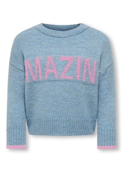 KIDS ONLY Sweter &quot;Amour&quot; w kolorze jasnoróżowo-błękitnym ze sklepu Limango Polska w kategorii Swetry dziewczęce - zdjęcie 185712610