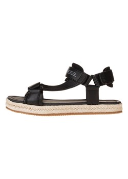 Pepe Jeans FOOTWEAR Skórzane sandały w kolorze czarnym ze sklepu Limango Polska w kategorii Sandały męskie - zdjęcie 185713221