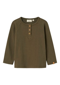 Lil Atelier Koszulka &quot;Luno&quot; w kolorze khaki ze sklepu Limango Polska w kategorii Bluzki dziewczęce - zdjęcie 185713460
