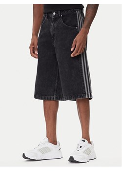 adidas Szorty jeansowe adicolor Denim Firebird JC6719 Czarny Loose Fit ze sklepu MODIVO w kategorii Spodenki męskie - zdjęcie 185713712