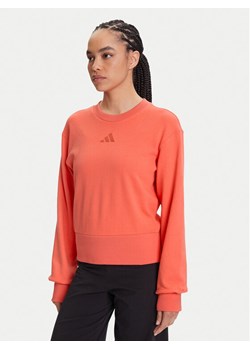 adidas Bluza ALL SZN French Terry KD9775 Koralowy Regular Fit ze sklepu MODIVO w kategorii Bluzy damskie - zdjęcie 185713771
