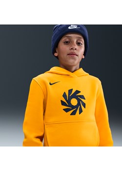 Bluza piłkarska z kapturem dla dużych dzieci Erling Haaland Club Fleece - Żółty ze sklepu Nike poland w kategorii Bluzy chłopięce - zdjęcie 185716032