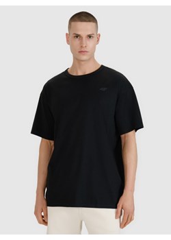 Męski t-shirt oversize 4F 4FRSS25TTSHM2686 - czarny ze sklepu Sportstylestory.com w kategorii T-shirty męskie - zdjęcie 185716164